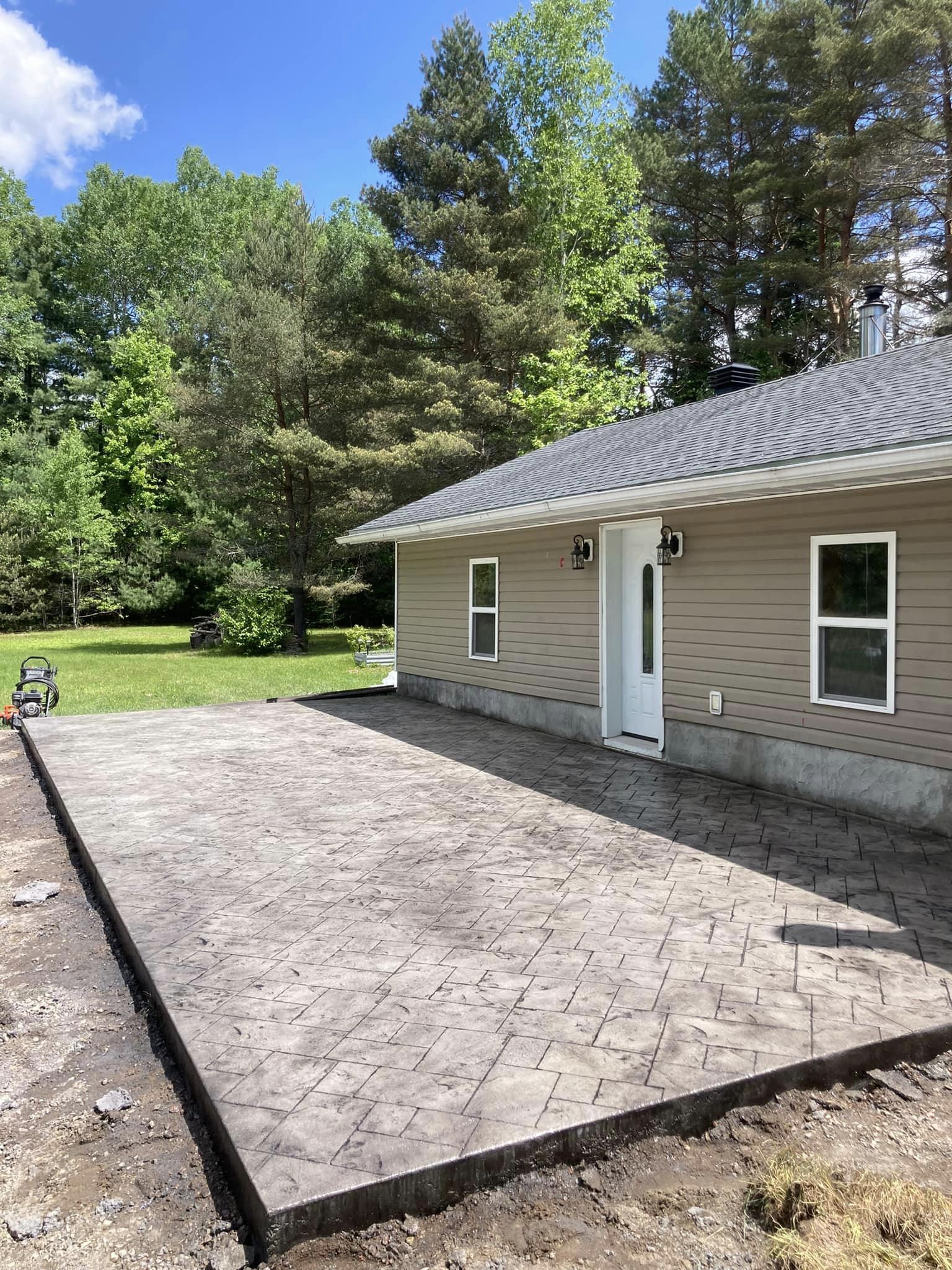 Stamped Concrete Slab